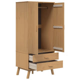 Wardrobe "OLDEN" Brown 76,5x53x172 cm Solid Wood Pine 358594