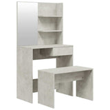 Dressing Table Set Concrete Grey 74.5x40x141 cm 3114142