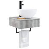 Wall-Mounted Wash Basin Concrete Grey 40 x 41 x 40.5 cm 890181