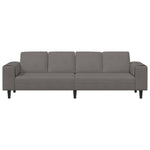 Fabric Sofa with Cushion Light Grey 208 cm Corduroy fabric 3335100
