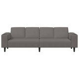 Fabric Sofa with Cushion Light Grey 208 cm Corduroy fabric 3335100