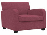 Armchair Wine Red Fabric 42043396