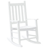 Rocking Chair for Children White Solid Wood Poplar 4008877