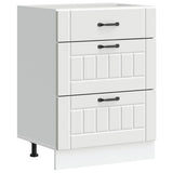 Kitchen Base Cabinet Lucca White Engineered Wood 854269