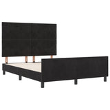 ZNTS Black Velvet Bed Frame 160x200 cm 3345019