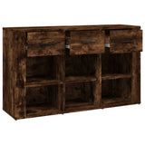 Sideboard Smoked Oak 100x30x59.5 cm Engineered Wood 821009