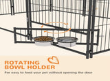 Outdoor Dog Kennel Puppy Play Pen with Canopy Garden Playpen Fence Crate Enclosure Cage Rotating T3398P376414