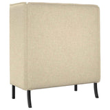 Highback Sofa Cream 109 x 56 x 121 cm Fabric 42010839