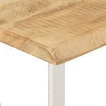 Console Table with Live Edge 105x33x76 cm Solid Wood Mango 372766