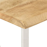 Console Table with Live Edge 105x33x76 cm Solid Wood Mango 372766