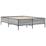 Bed Frame without Mattress Grey Sonoma 140x200 cm 3279800
