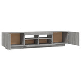 2 Piece TV Cabinet Set with LED Lights Grey Sonoma Engineered Wood 3120168