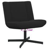Swivel Chair Black 63 x 75 x 76 cm Sheepskin 42007338