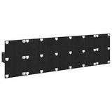 Headboard with Cabinet 3 pcs Black Oak Engineered Wood 3416189