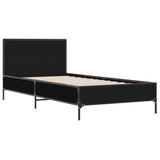 Bed Frame without Mattress Black 90x190 cm Single 845562