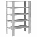 ZNTS Shoe Rack Grey Sonoma 61x32x87.5 cm Engineered Wood 859856