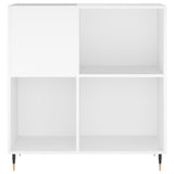 Record Cabinet White 84.5x38x89 cm Engineered Wood 831764