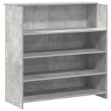 Reception Desk Concrete Grey 200x50x103,5 cm Engineered Wood 3324181