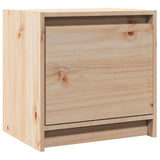 Bedside Cabinet Natural Pine Solid Pinewood Compact 808113
