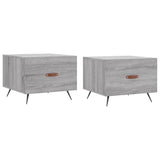 Coffee Tables 2 pcs Grey Sonoma 50x50x40 cm Engineered Wood 829345
