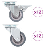 24 pcs Swivel Casters 50 mm 277914