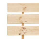 Bed Frame Natural Wood Solid Pine Wood, Plywood Slats Double 283163