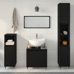 Bathroom Furniture Set 3 pcs Black Oak 30 x 30 x 190 cm 3333098