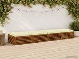4-Piece Seat Cushions SOEST 4 pcs 100% Polyester Cream 945084