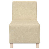 Modular Sofa Unit Armless 3 pcs Cream 55 x 74 x 82 cm Fabric 3399799