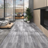 PVC Flooring Planks 5.02 m 2 mm Self-adhesive Matt Wood Grey 146602