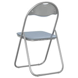 Folding Chair 2 pcs Grey 48 x 43.5 x 81 cm Faux Leather 42029046