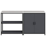Kitchen Storage Set HATTEM 2 pcs Anthracite Cold-rolled Steel 3392654