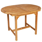 7 Piece Outdoor Dining Set Solid Teak Wood 44685
