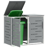 Wheelie Bin Storage Grey 138 x 77.5 x 112.5 cm Stainless Steel 3422243