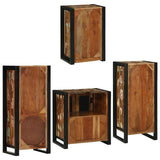 Bathroom Furniture Set 4 pcs Multicolour Solid Reclaimed Wood 3305691