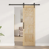 Sliding Door ORKDAL Natural 61 x 198.5 cm Solid Pine Wood 3445593