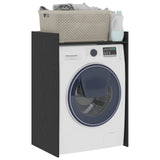 Wash Machine Cabinet with Storage Black Oak 67.5 x 48 x 97 cm 8006817