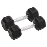 Dumbbells 2 pcs 10 kg Total Cast Iron 93601