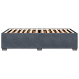 Bed Frame without Mattress Dark Grey Single Velvet 3284679