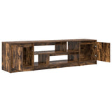TV Cabinet Smoked Oak 188.5x41x50 cm Engineered Wood 3328421