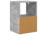 Bedside Table 2 pcs Concrete Grey 30.5 x 27 x 59.5 cm 8000619