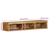 Wall-mounted TV Cabinet 100x30x19 cm Solid Rough Wood Mango 4017479