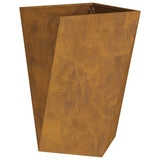 Planter 2 pcs Rusty 50 x 50 x 75 cm Weathering Steel 883807