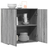 Sideboard Grey Sonoma 79x38x80 cm Engineered Wood 840518