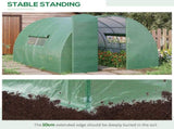 Reinforced Walk in Polytunnel Greenhouse, 4x3x2 m T3398P314754