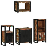 Bathroom Furniture Set 4 pcs Multicolour Solid Reclaimed Wood 3305661