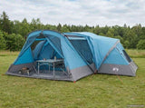 Cabin Tent with Rainfly Water-Resistant 10-Person Blue 42042255