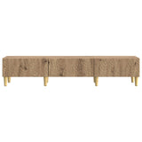 TV Cabinet 147 x 34.5 x 30 cm Artisan Oak Engineered Wood 895174