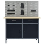 Workbench with Three Wall Panels 3053428