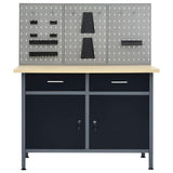 Workbench with Three Wall Panels 3053428